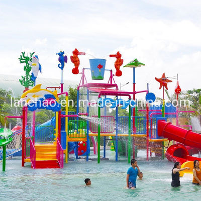 11KW Power Splash Water Playground Spray Park Equipment Anti UV