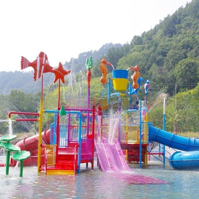 Popular Attractive Outdoor Splash Water Playground With Fountains SGS