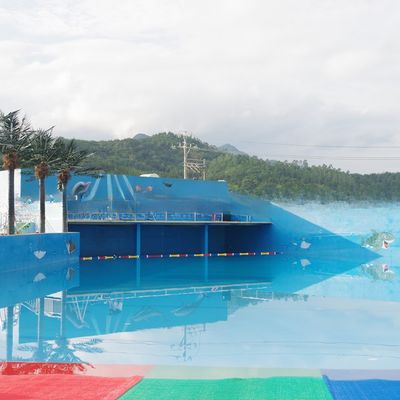 Air Blast Type Large Swim Wave Pool Machine Environmental Friendly