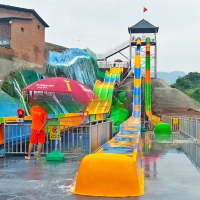 Multicolored Adult Speed Water Slides Water Play Equipment Customizable