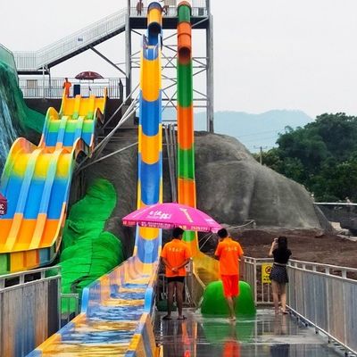 High Speed Resort Water Slide Water Park Pool Slide 65m 60m Length