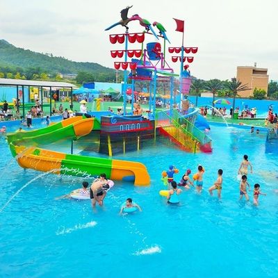 สวนน้ําไฟเบอร์กล๊าส เรือโจรสลัด อุปกรณ์เล่น